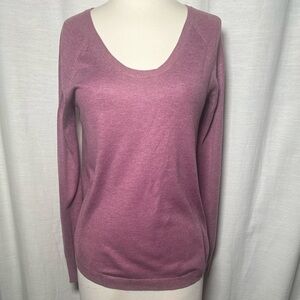 LOFT Long-Sleeve Plum Light-Weight Sweater